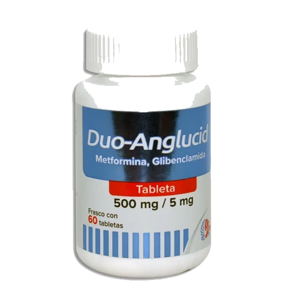 DUO ANGLUCID 60 TAB 500/5 MG