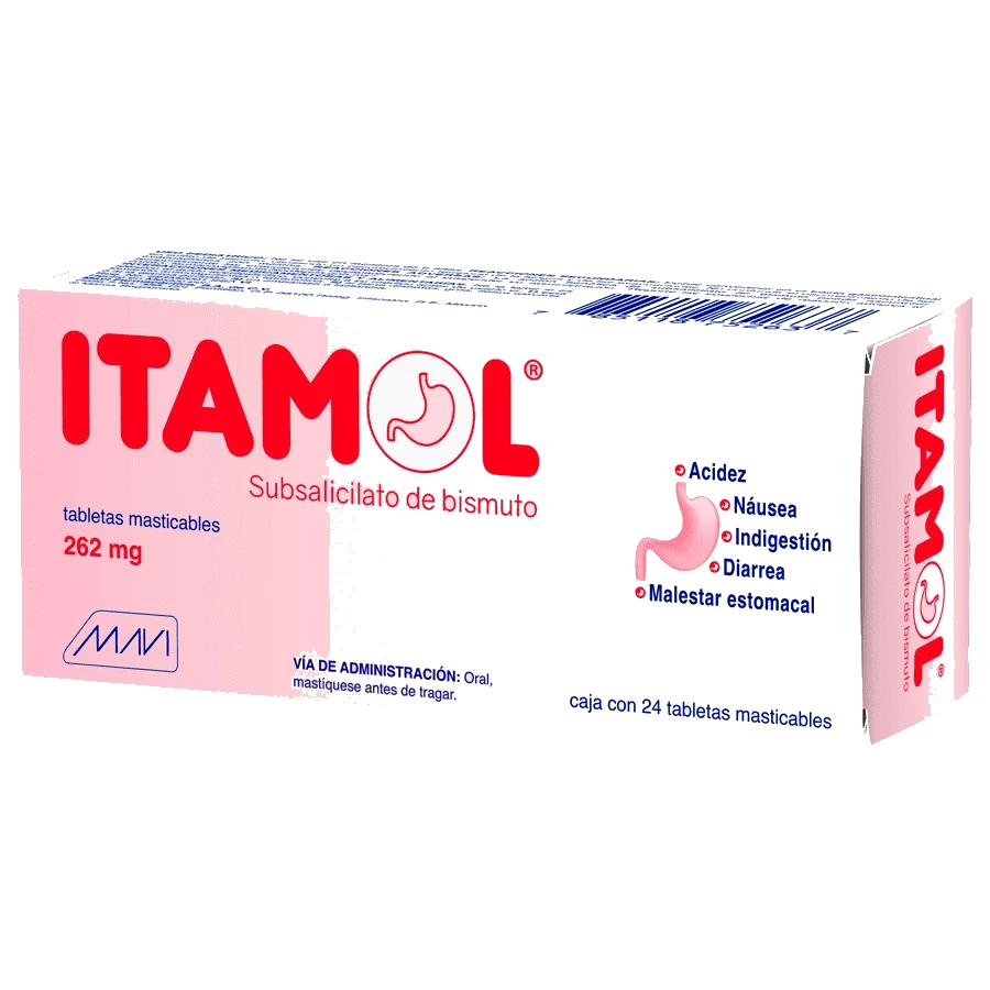 ITAMOL (SUBSALICILADEBISM 262MG) 24TABS