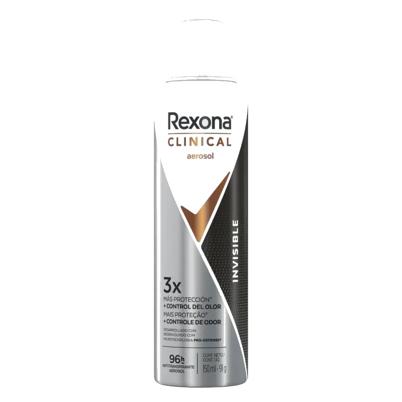 Rexona Clinical Envase Con Aerosol Invisible De 91g/150ml