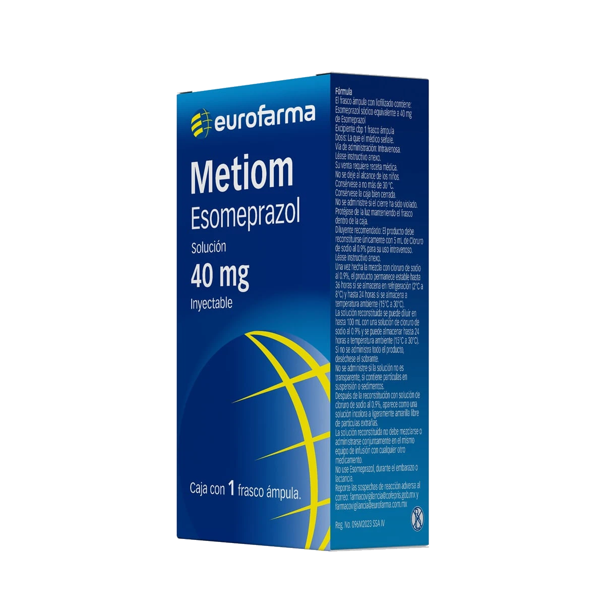 Metiom Esomeprazol 40 Mg Solución Inyectable 1 Frasco Ámpula