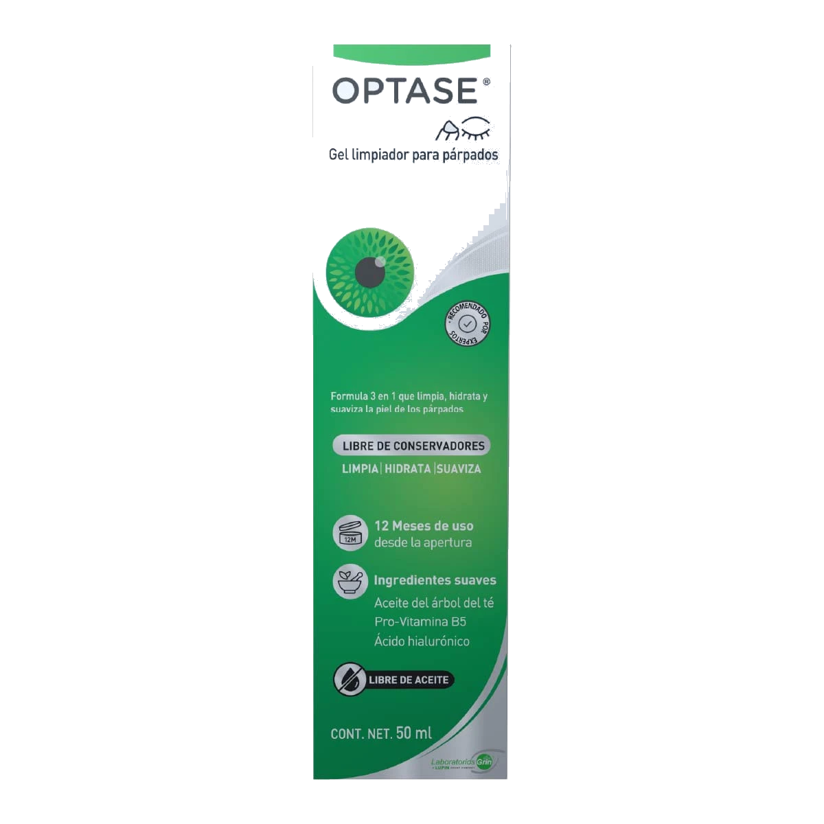 Optase Gel Limpiador Para Párpados 50 ml