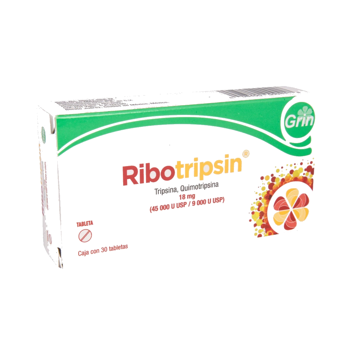 Ribotripsin 18 Mg 30 Tabletas