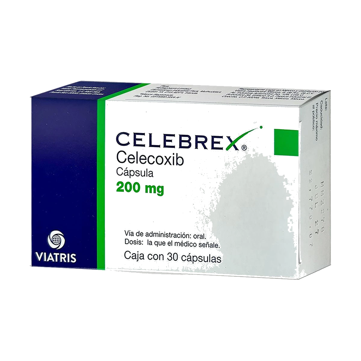 Celebrex Viatris Celecoxib Caja Con 30 Capsulas De 200 mg