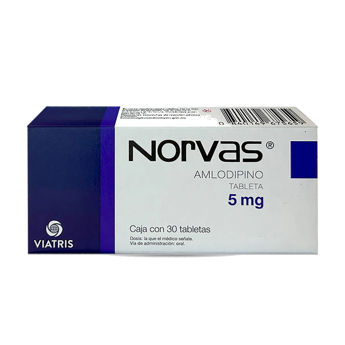 Norvas 5 Mg 30 Tabletas