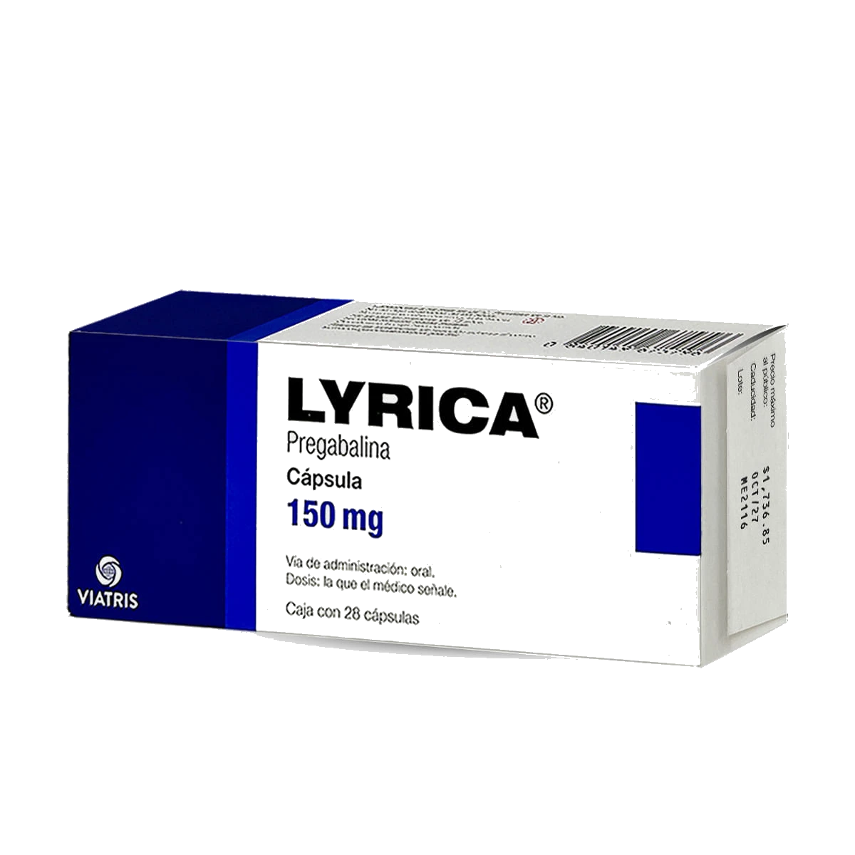 Lyrica 150 Mg 28 Cápsulas