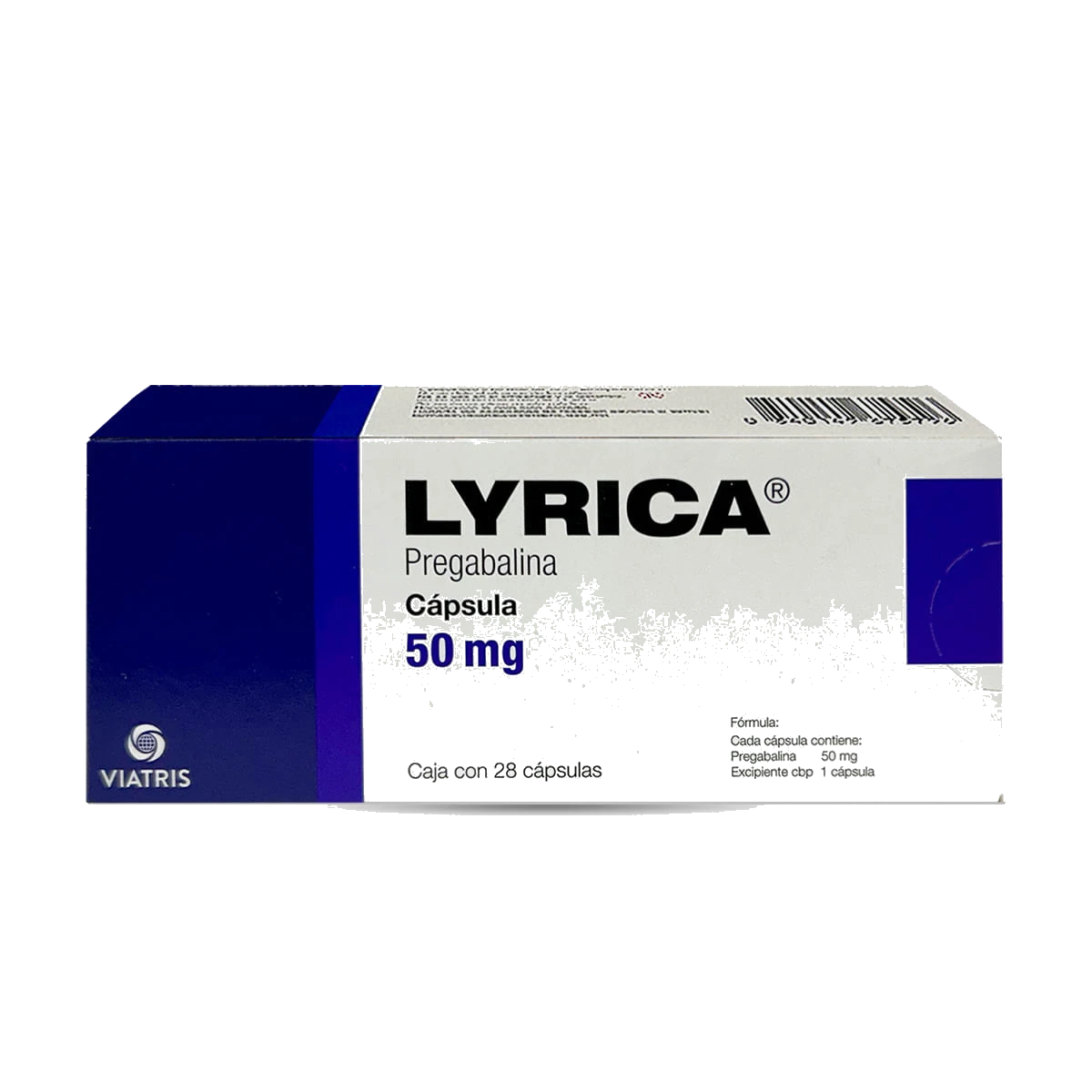 Lyrica 50 Mg 28 Cápsulas