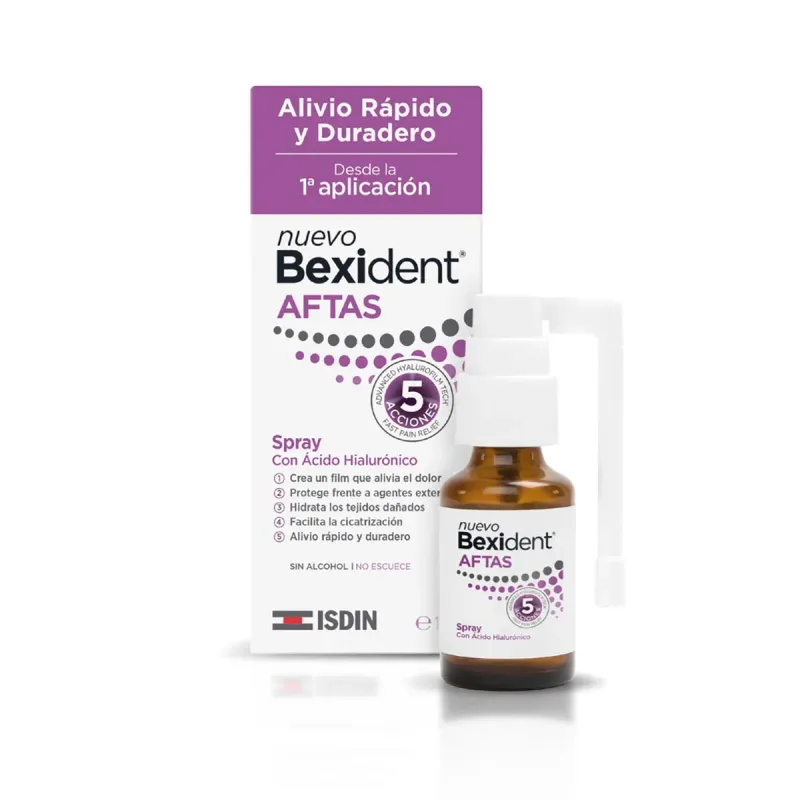 Bexident Isdin Aftas 5 Acciones Spray 15 Ml