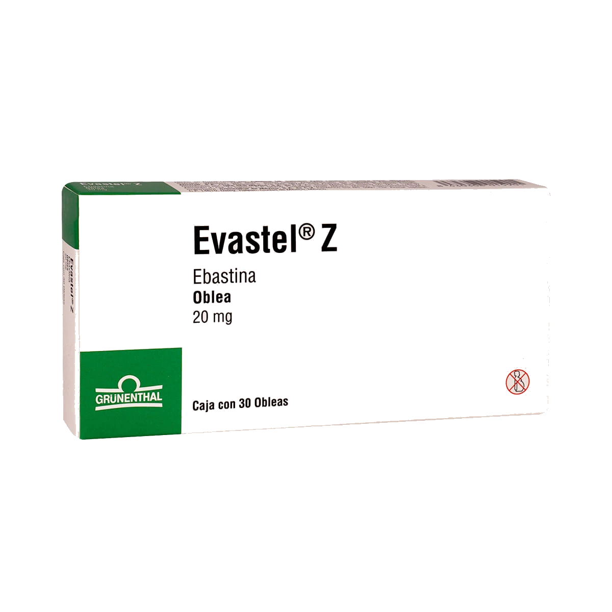 EVASTEL-Z 20 MG 30 OBLEAS