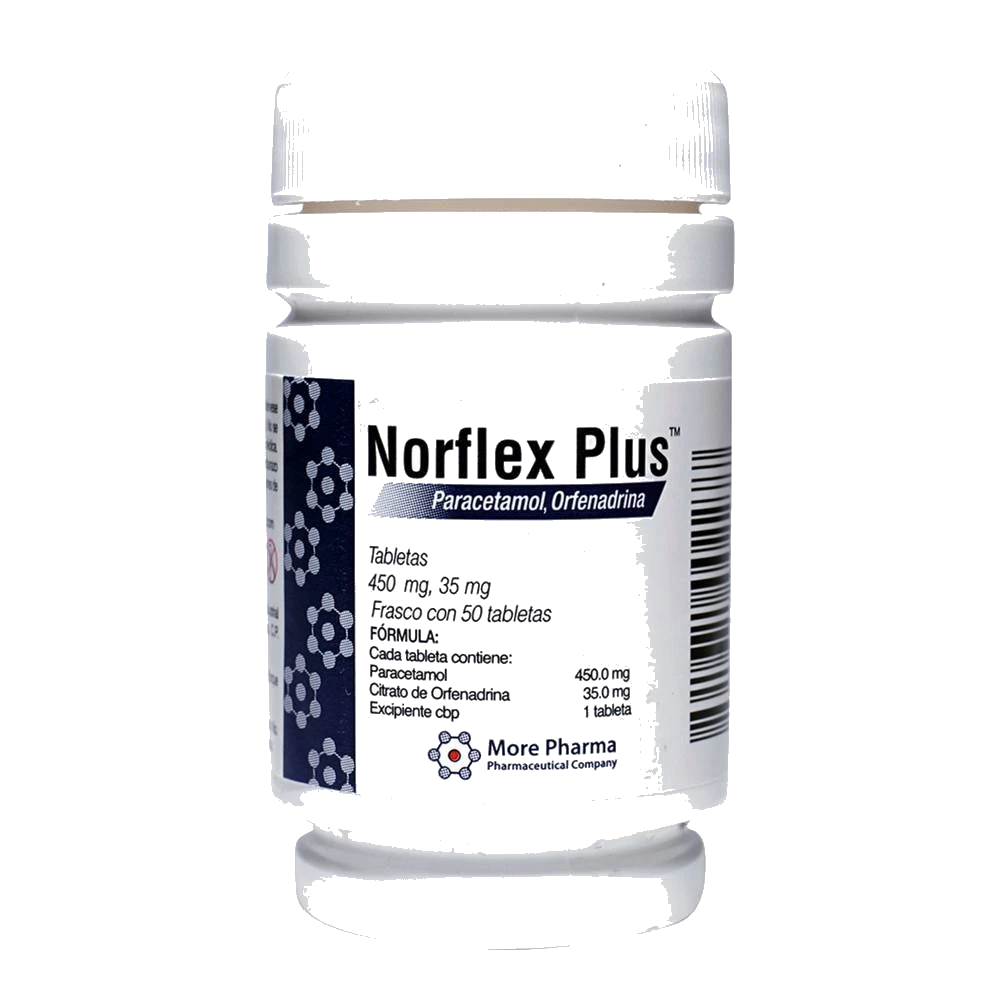 NORFLEX PLUS 50 TAB 450 MG/ 35 MG