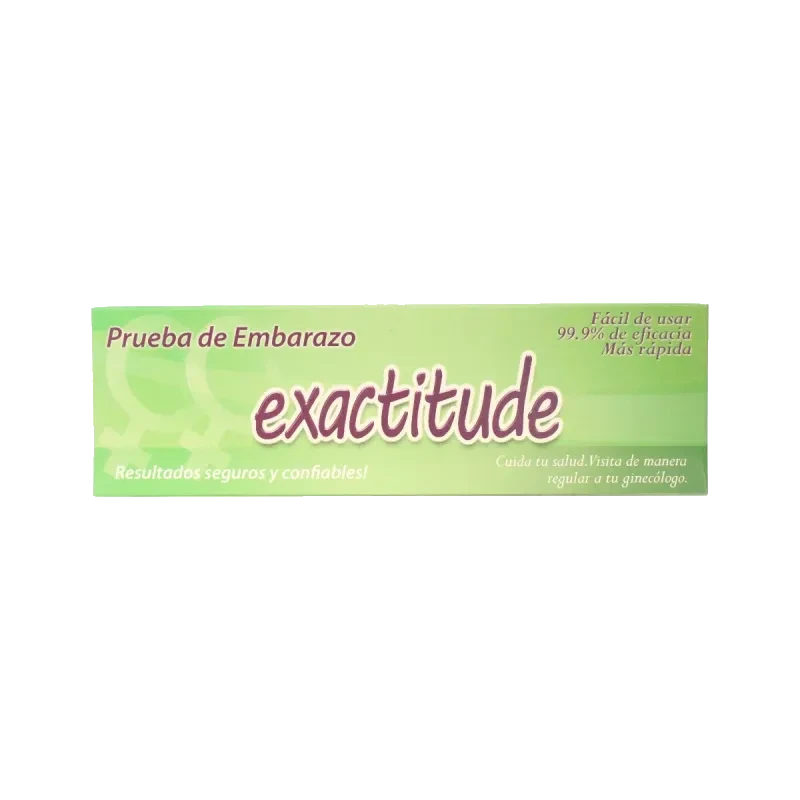 Prueba Embarazo Exactitude Con 1 Pieza