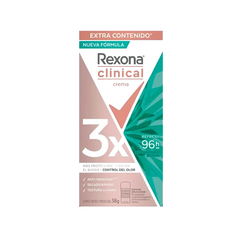 DESOD REXONA CLIN REFRESH 3X 58G