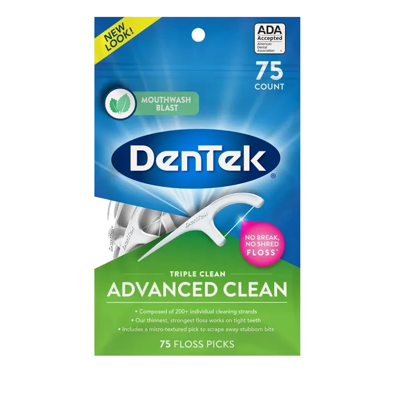 HILO DENT DENTEK TRIPL CLEAN 75PZS